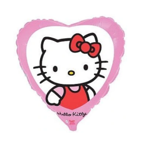 BALON FOLIOWY SERCE HELLO KITTY