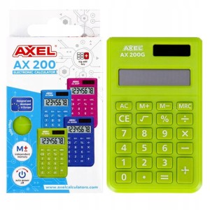 Kalkulator biurowy Axel AX-200G ZIELONY