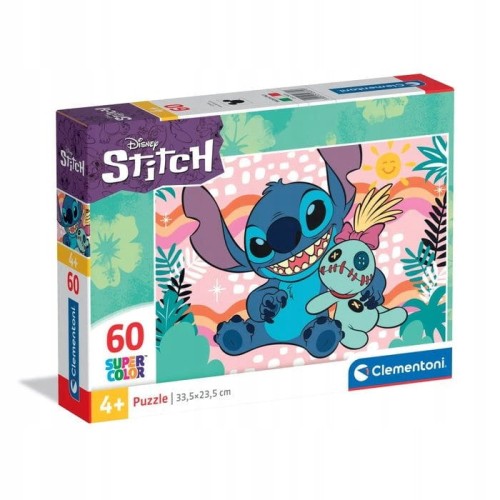 Stitch puzzle CLEMENTONI 60 EL. SUPER KOLOR STITCH