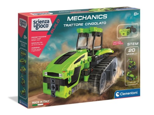 CLEMENTONI MECHANICS CIĄGNIK GĄSIENICOWY 50689 KLOCKI KONSTRUKCYJNE