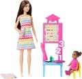 LALKA BARBIE NAUCZYCIELKA Z UCZNIEM zestaw lalka Barbie + akcesoria Mattel