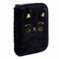 Piórnik pojedynczy z wyposażeniem Astrabag Fluffy Kitty Black