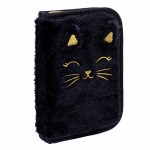 Piórnik pojedynczy z wyposażeniem Astrabag Fluffy Kitty Black