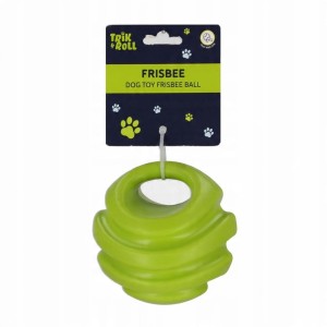 Zabawka dla psa Frisbee 12 cm piłka zielona TRICK&ROLL