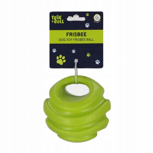 Zabawka dla psa Frisbee 12 cm piłka zielona TRICK&ROLL
