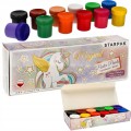 Farby plakatowe Starpak 12 szt. x 20 ml unicorn jednorożec