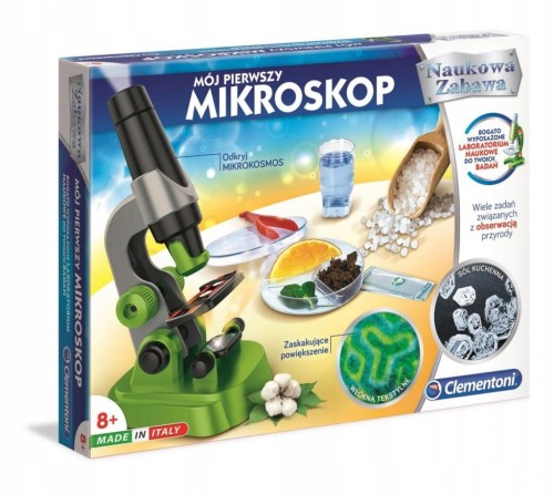 CLEMENTONI Mój Pierwszy MIKROSKOP EDUKACYJNY x150 50071 PREZENT