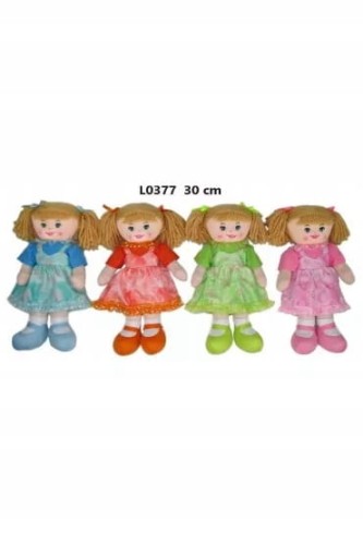 Lalka przytulanka szmaciana w sukience różne kolory 30cm PREZENT