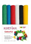 Krepina Marszczona 25x100cm DIY Kwiaty Mix Colorful 6 Kolorów Happy Color