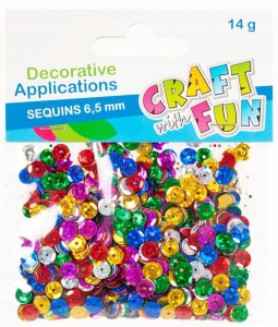 Craft with Fun Cekiny metaliczne kółka 6,5mm (215427)
