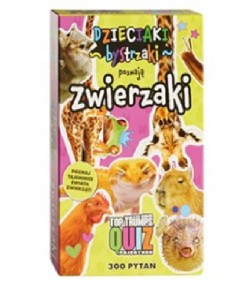 Gra TOP TRUMPS Quiz Pojedynek ZWIERZAKI karty 300 pytań nowa
