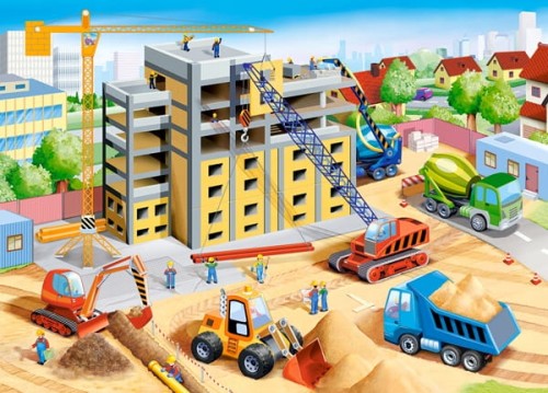 Puzzle Castorland 60 elementów Duży plac budowy