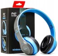 Wielofunkcyjne bezprzewodowe słuchawki stereo Bluetooth niebieskie