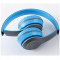 Wielofunkcyjne bezprzewodowe słuchawki stereo Bluetooth niebieskie