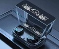 Słuchawki Bezprzewodowe Douszne Bluetooth M10 Mikrofon Etui