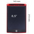 ZNIKOPIS dla dzieci tablet graficzny rysik rysowania tablica czerwony