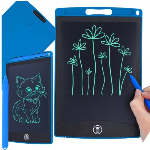 TABLET GRAFICZNY DLA DZIECI do rysowania znikopis tablica rysik niebieski