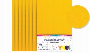 FILC DEKORACYJNY A4 Żółty Interdruk 1szt