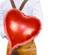 Balon czerwony serce na powietrze lub hel Party Deco 45cm