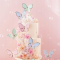 Toppery Pikery Motylki Na Tort Babeczki Dekoracja Urodziny Zestaw 9x6,5cm