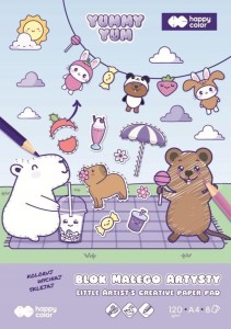 Blok rysunkowy A4 Happy Color KAPIBARA