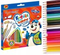 Kredki szkolne Bambino 24 szt mix kolor trójkątne gruby grafit + temperówka