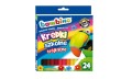 Kredki szkolne Bambino 24 szt mix kolor trójkątne gruby grafit + temperówka