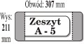 Okładka A5 Iks 21,1 cm x 30,7 cm