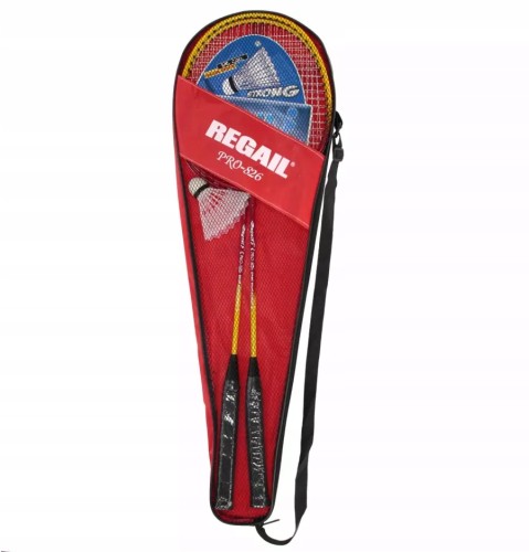 PALETKI RAKIETKI BADMINTON DO BADMINTONA W POKROWCU METALOWE