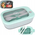 Śniadaniówka CoolPack łyżeczka i widelczyk mint grey