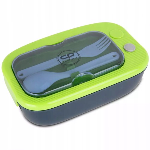 Śniadaniówka CoolPack łyżeczka i widelczyk blue green