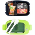 Śniadaniówka CoolPack łyżeczka i widelczyk blue green