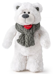 Maskotka Lumpin niedźwiedź polarny ICY średni 30cm