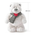Maskotka Lumpin niedźwiedź polarny ICY średni 30cm