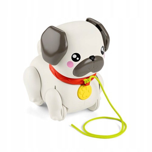 Fisher-Price Pets Spacerowy Mopsik Piesek Zabawka dla niemowląt 12m+ HTW94