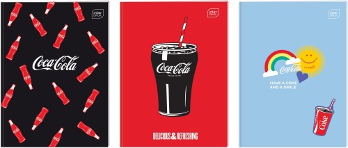 Zeszyt w trzy linie A4 Interdruk 32 kartek Coca cola