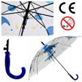 Parasol automatyczny bezbarwny dziecięcy dinozaury
