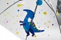 Parasol automatyczny bezbarwny dziecięcy dinozaury