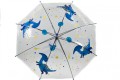 Parasol automatyczny bezbarwny dziecięcy dinozaury