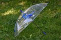 Parasol automatyczny bezbarwny dziecięcy dinozaury