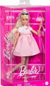 Barbie Deluxe Style #3 HYV27 – lalka w różowej sukience z kokardą