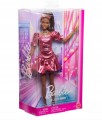 Barbie Deluxe Style #6 JFP41 – lalka w koralowej sukience