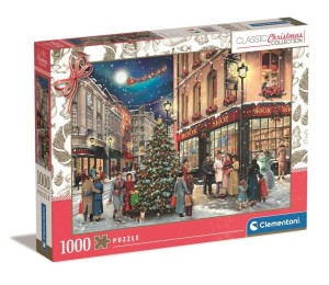 Clementoni Puzzle 1000 el. Świąteczne Christmas A Christmas Stroll 70x50