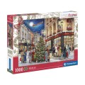 Clementoni Puzzle 1000 el. Świąteczne Christmas A Christmas Stroll 70x50
