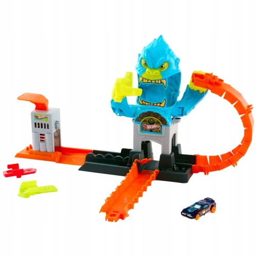 Hot Wheels City Głodny Goryl JHL92 – tor z samochodzikiem