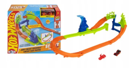 Hot Wheels Stunt Tracks Jump Circuit Speedway JHK74 + autko