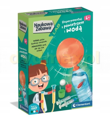 Clementoni Naukowa Zabawa Woda i Powietrze Eksperymenty Zestaw 6+