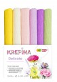 Krepina marszczona Happy Color 6 kolorów 25x100 cm bibuła do kwiatów DIY