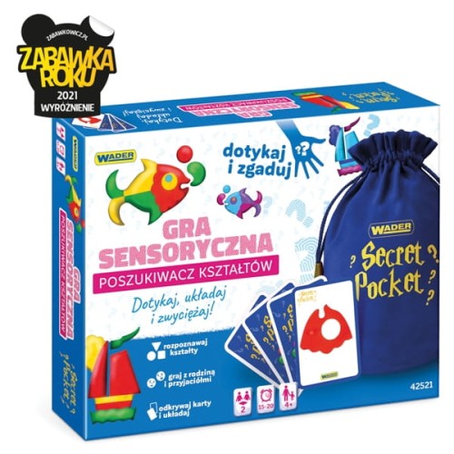 Play&amp;Fun Secret Pocket Poszukiwacz Kształtów gra sensoryczna