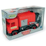 Middle Truck śmieciarka czerwona w kartonie